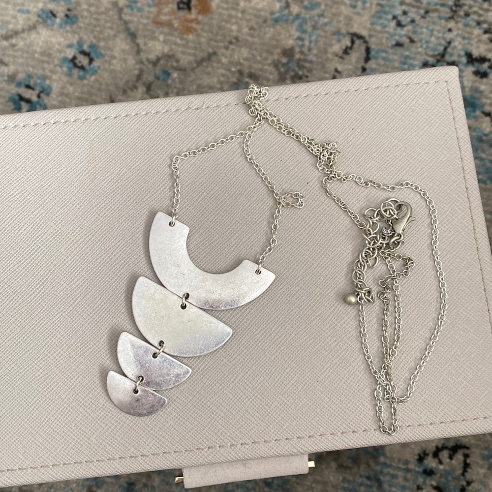 Silver Long Chain Necklace